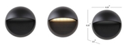 JONATHAN Y Orbe 6.25" Outdoor Metal/Glass Integrated LED Sconce